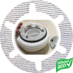 Haarfänger für moderne Duschen mit großem Ventildeckel (11 cm) | 10 Stück | Viega, AlcaPlast, uvm.