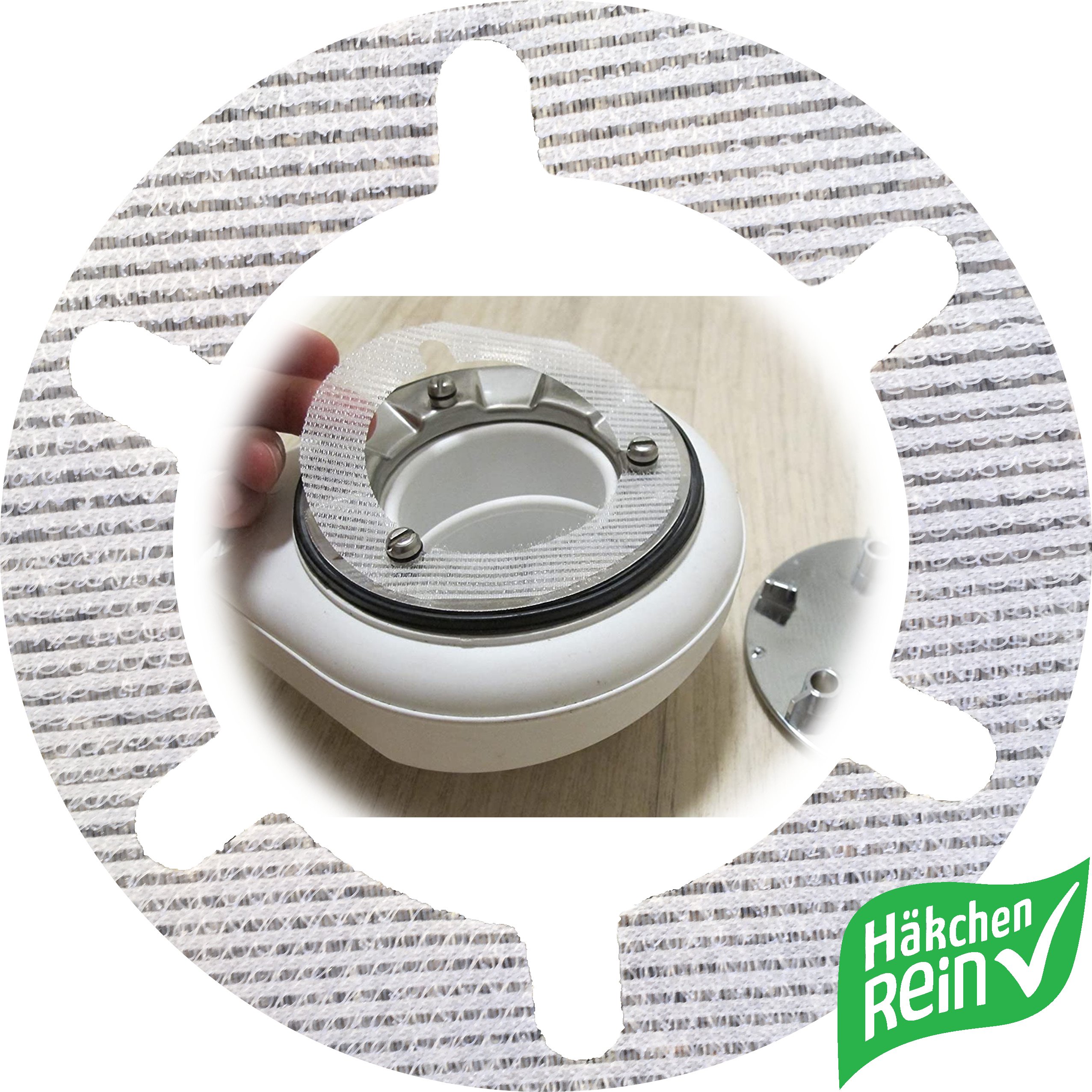 Haarfänger für moderne Duschen mit großem Ventildeckel (11 cm) | 10 Stück | Viega, AlcaPlast, uvm.